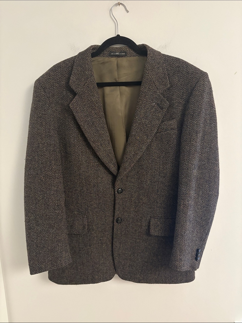 Vintage Harris Tweed Men’s Wool Blazer 100% Virgin Scottish Wool- Size 40R